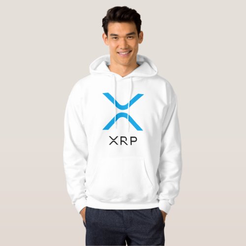 XRP Ripple Blue  Black Logo  Hoodie