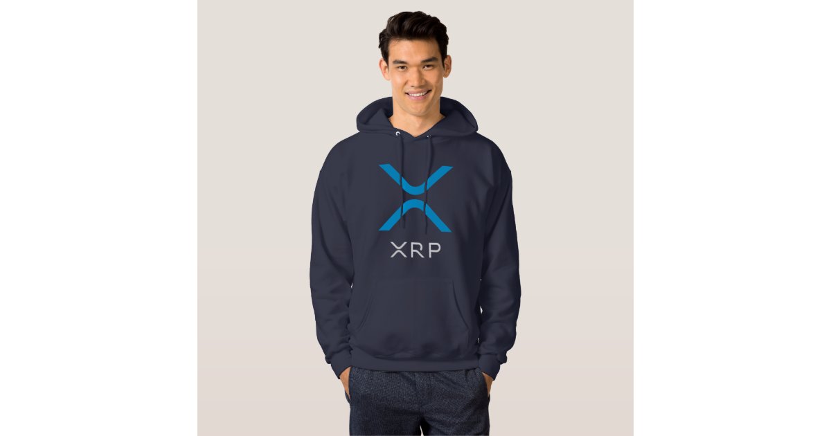 XRP Ripple Blue & White Logo | Hoodie | Zazzle