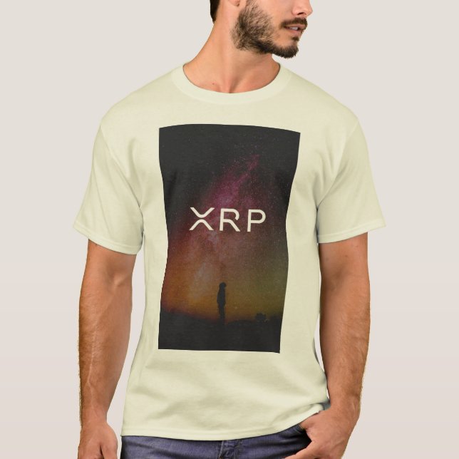 xrp, ripple, elegant sky logo tshirt (Front)