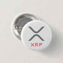XRP Ripple Gray & Red Logo | Button