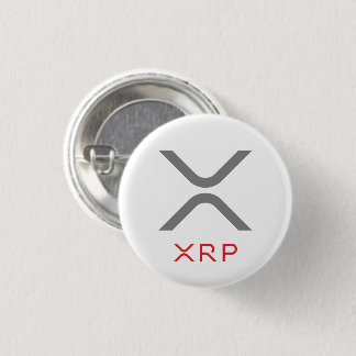 XRP Ripple Gray & Red Logo | Button