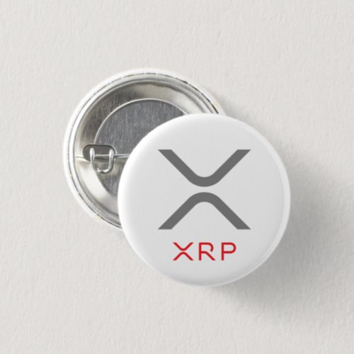 XRP Ripple Gray  Red Logo  Button