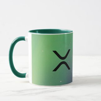 xrp, Ripple green coffee mug / cup