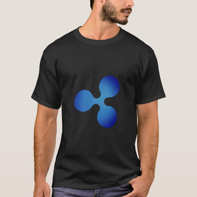 XRP, Ripple logo, mens T-Shirt (Front)