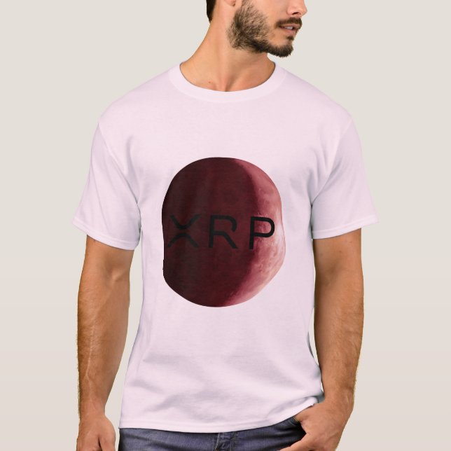 xrp, ripple, red moon logo tshirt (Front)