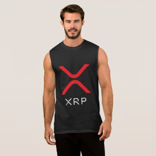 XRP Ripple Red & White Logo   Sleeveless Shirt