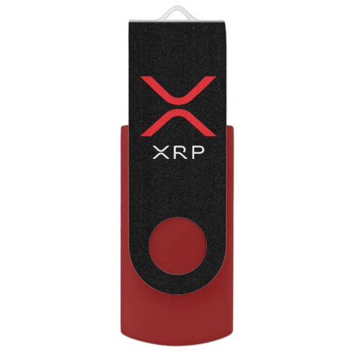 XRP Ripple Red  White Logo  USB Flash Drive