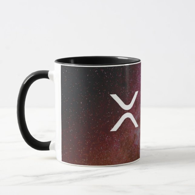 xrp, Ripple stars coffee mug / cup (Left)