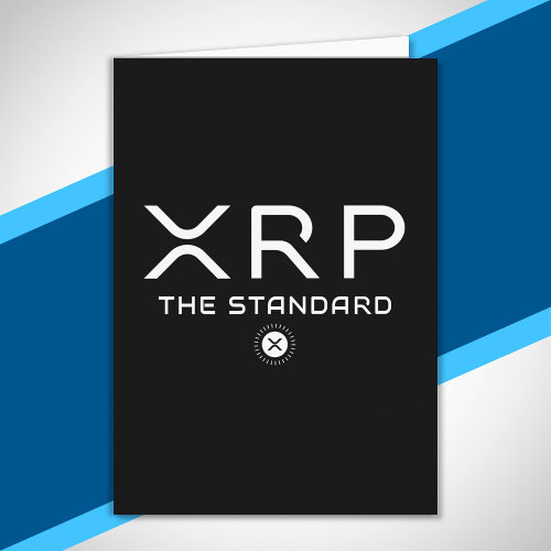 XRP The Standard Quote Crypto Meme Cryptocurrency Card