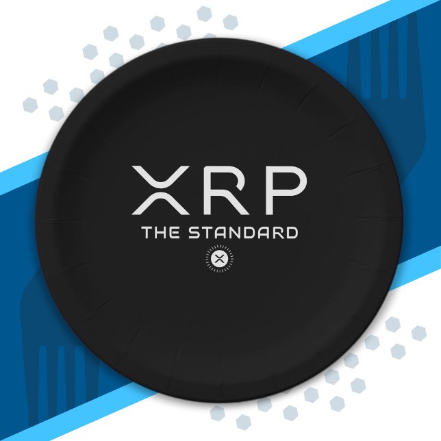 XRP The Standard Quote Crypto Meme Cryptocurrency Paper Plates (Creator Uploaded)