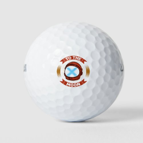 XRP To The Moon Ripple XRP Crypto Gifts Bitcoin Golf Balls