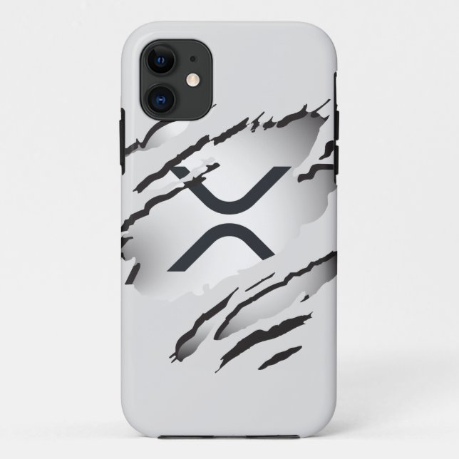  XRP Torn Image w/ Logo Reveal Underneath Case-Mate iPhone Case (Back)
