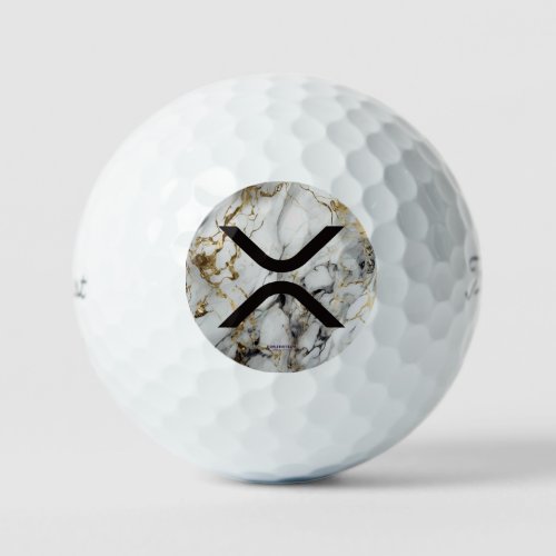 XRP White Marble Titleist Pro V1 Golf Ball
