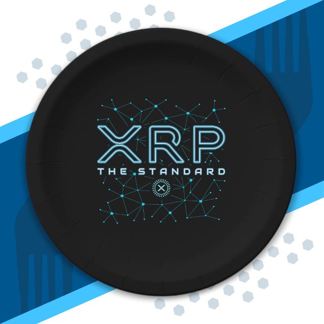 XRPL Blockchain XRP Cryptocurrency Crypto Stars Paper Plates (Creator Uploaded)