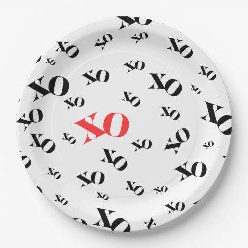 Xs and Os Paper Party Goods Paper Plates