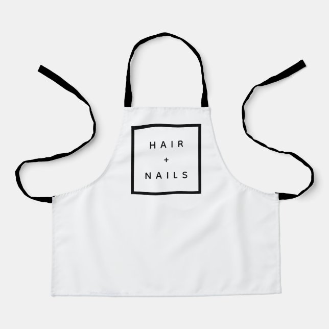 XS Nail SALON apron business (Front)