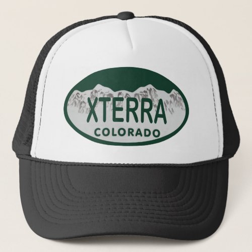 xterra license oval trucker hat