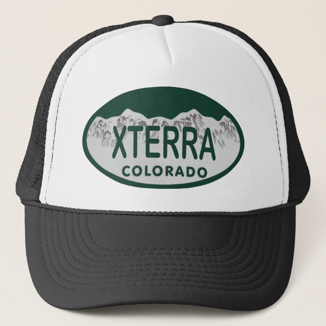 xterra license oval trucker hat (Front)