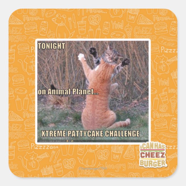 Xtreme PattyCake Challenge Square Sticker (Front)