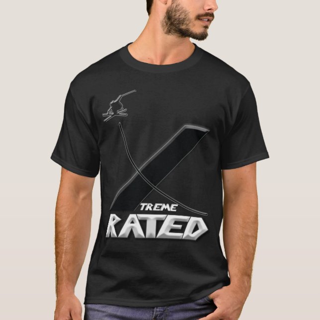 Xtreme Rated-Skiier T-Shirt (Front)