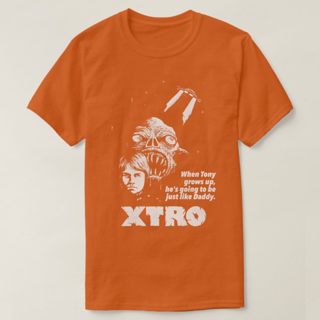 XTRO Retro 80s Horror Movie T-Shirt (Design Front)