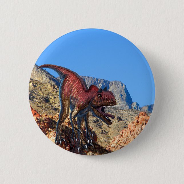 Xuanhanosaurus Dinosaur Pinback Button (Front)