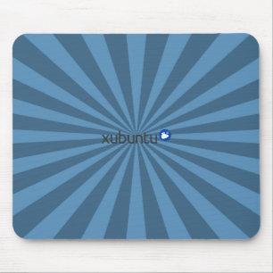 Xubuntu Linux Blue StarBurst Mouse Pad