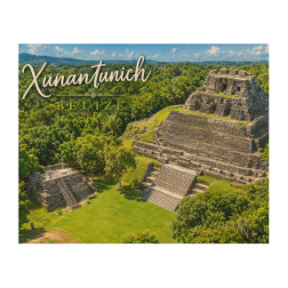 Xunantunich Belize Mayan archeological sight Wood Wall Art