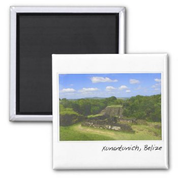 Xunantunich Mayan Ruin In Belize Magnet by bbourdages at Zazzle
