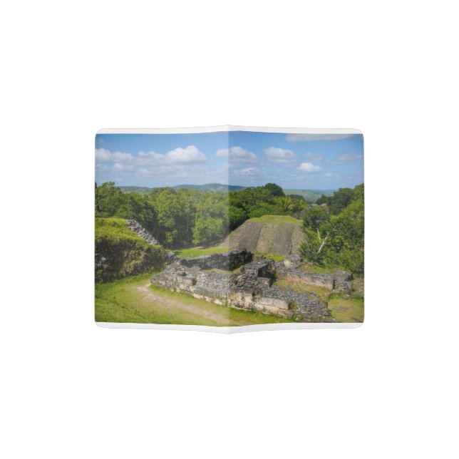 Xunantunich Mayan Ruin in Belize Passport Holder (Opened)