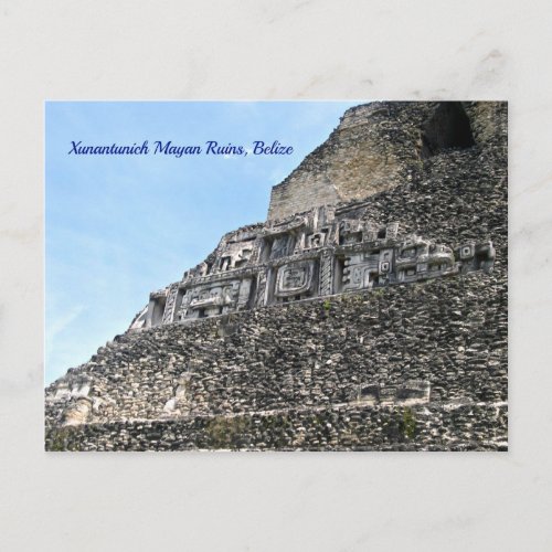 Xunantunich Mayan Ruins Belize Postcard