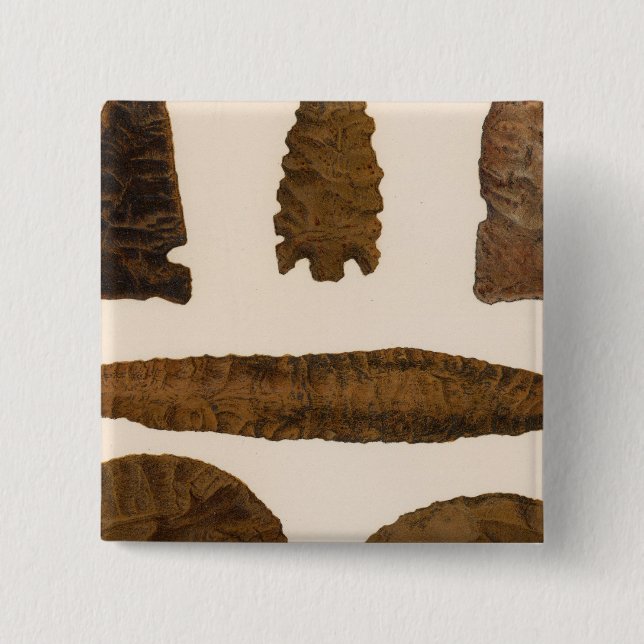 XVI Stone implements, New Mexico Pinback Button (Front)
