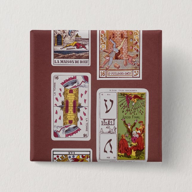 XVI The Tower of Destruction Pinback Button (Front)