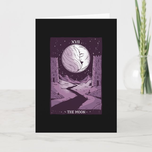 XVII The Moon - Tarot Card Gift (Front)