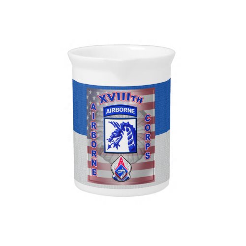 XVIII Airborne Corps Americas Contingency Corps Beverage Pitcher