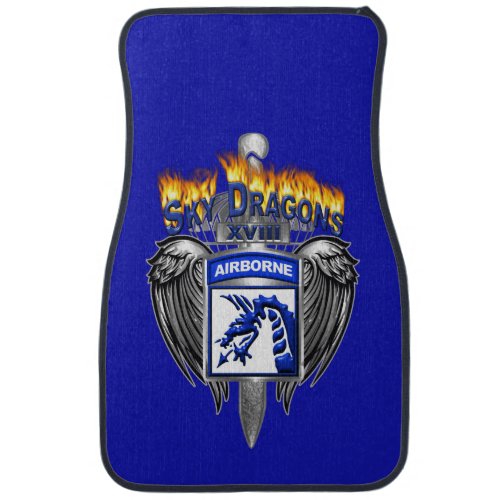 XVIII Airborne Corps Awesome Sky Dragons Car Floor Mat