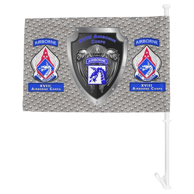 XVIII Airborne Corps Car Flag (Back)