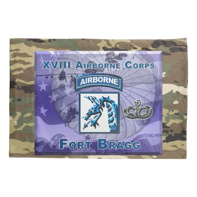 XVIII Airborne Corps Deployment Pillow Case (Back)