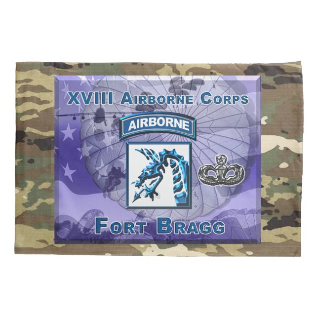 XVIII Airborne Corps Deployment Pillow Case (Back)