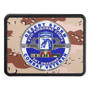 XVIII Airborne Corps Desert Storm Veteran Hitch Cover