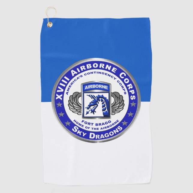 XVIII AIRBORNE CORPS  GOLF TOWEL (Front)