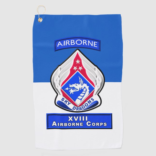 XVIII AIRBORNE CORPS  GOLF TOWEL (Front)