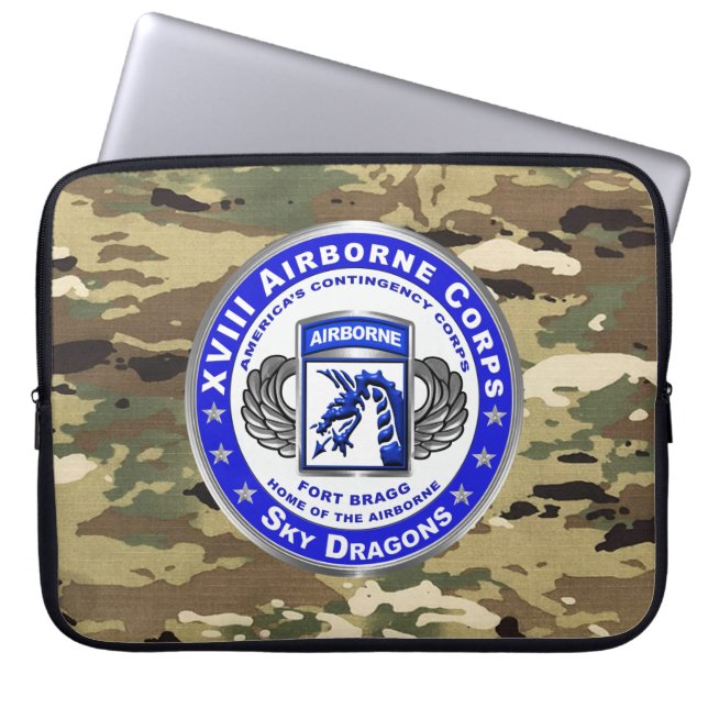 XVIII AIRBORNE CORPS LAPTOP SLEEVE (Front)