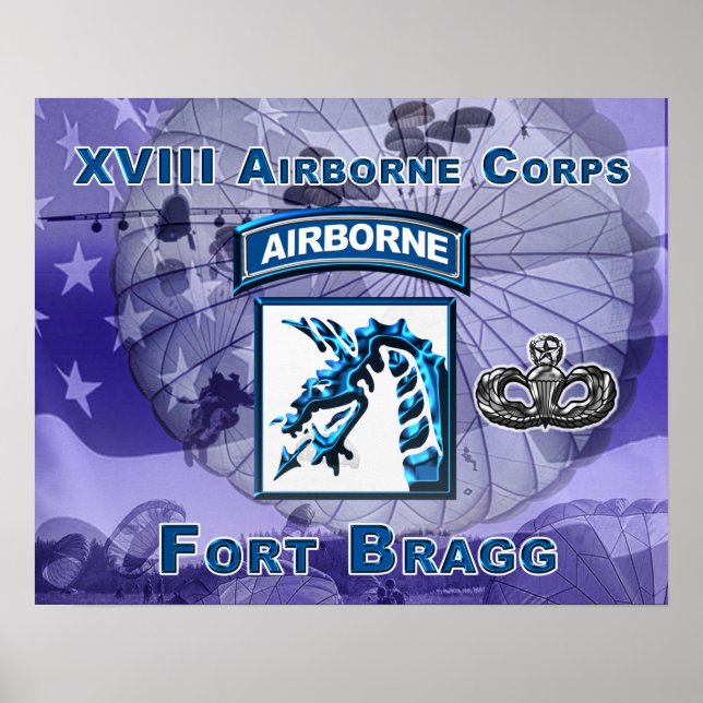 XVIII Airborne Corps Poster New Design ! (Front)