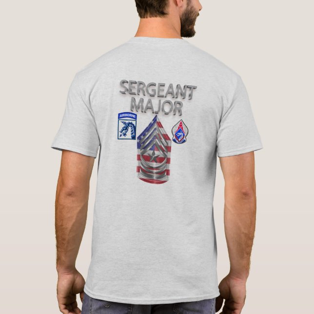 XVIII Airborne Corps Sergeant Major T-Shirt (Back)