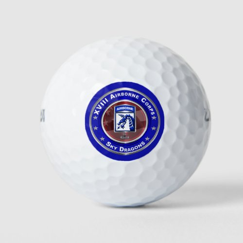 XVIII Airborne Corps  Sky Dragons Golf Balls