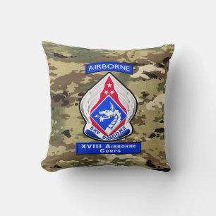 XVIII Airborne Corps “Sky Dragons” Throw Pillow