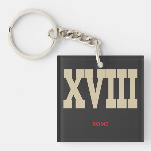 XVIII KEYCHAIN (Front)