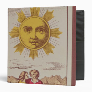 XVIIII Le Soleil, French tarot card of the Sun 3 Ring Binder