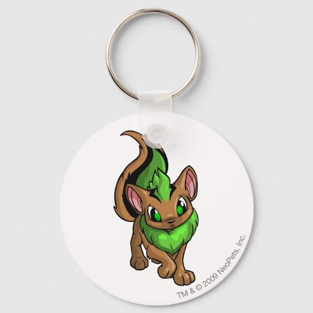 Xweetok Green Keychain (Front)